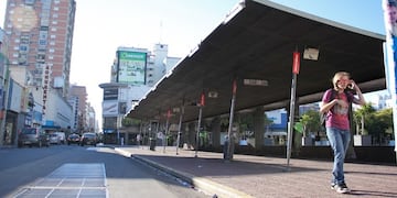 Inauguraron nuevas paradas en la plaza Sarmiento