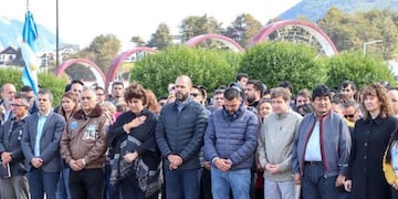 homenaje de Evo Morales y Gustavo Melella a caídos en Malvinas