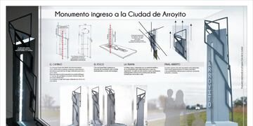 Soledad Aceves ganó el concurso del Monumento Identificatorio de Arroyito