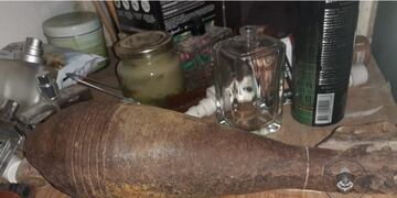 Un neuquino encontró un explosivo militar en San Patricio del Chañar