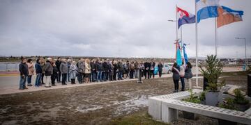 Se inauguró en Ushuaia la plaza Croacia