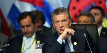 Mauricio Macri, presidente de Argentina, participa en la Cumbre de las Américas el 14/04/2018 en Lima, Perú\u002E (Vinculado a la cobertura de dpa del día) Foto: Cortesia/NOTIMEX/dpa +++ dpa-fotografia +++