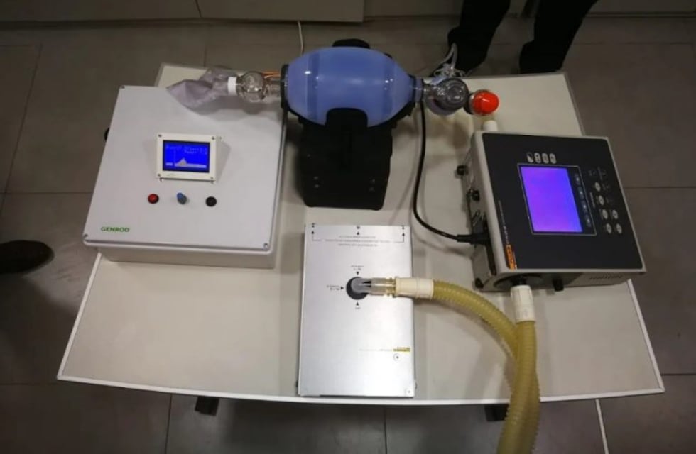 Crearon un respirador artificial "low cost" en San Juan