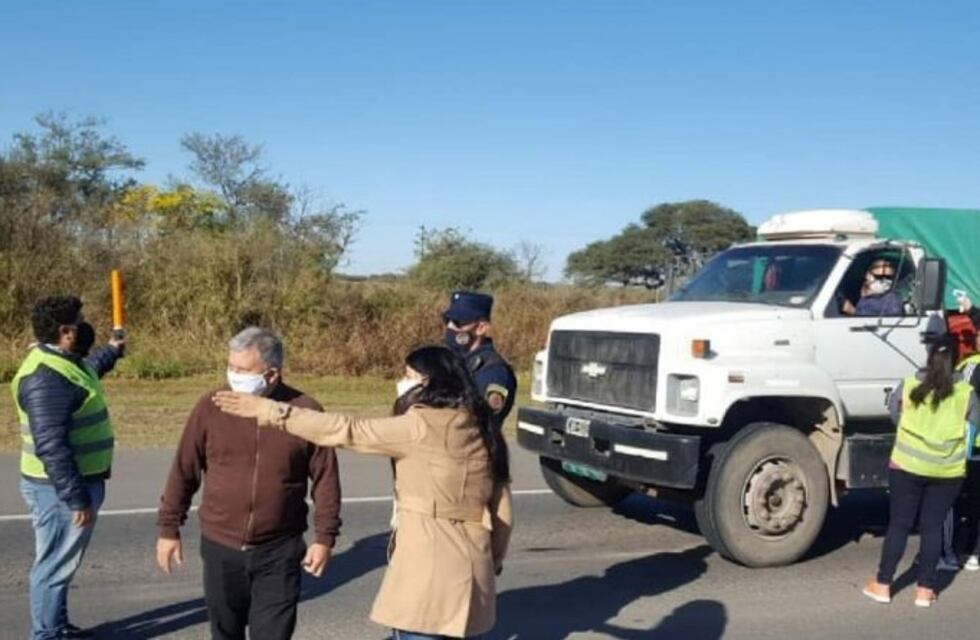 El intendente de Arroyito participa de los Controles Sanitarios al ingreso de la ciudad