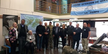 Muestra de excombatientes en La Pampa