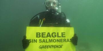 No a la Salmoneras en el Beagle