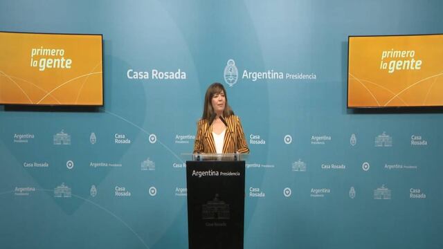 La portavoz presidencial, Gabriela Cerruti, apoyó al embajador argentino en Venezuela, y minimizó sus dichos sobre el avión de Emtrasur. Foto: Corresponsalía.