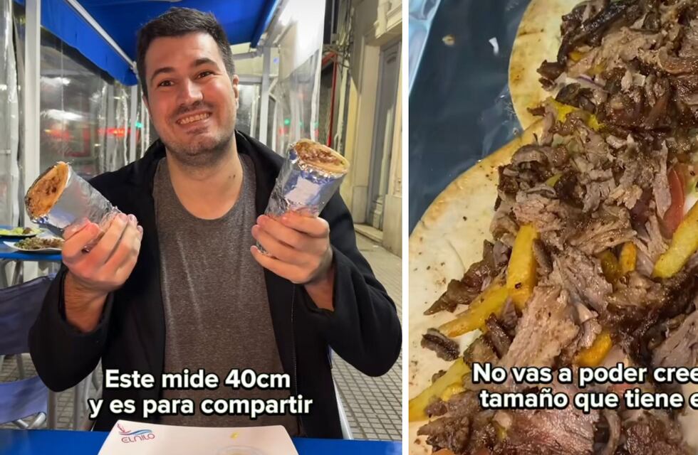Mostró en dónde comer el shawarma más grande de CABA y su precio abrió debate en las redes: ¿Lo vale?