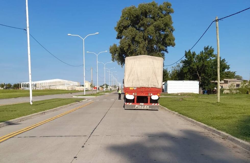 Multa para un camión que transitaba por una zona no permitida