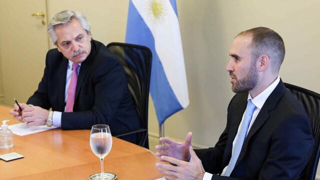 GOBIERNO. Alberto Fernández y el ministro de Economía, Martín Guzmán. (La Voz)