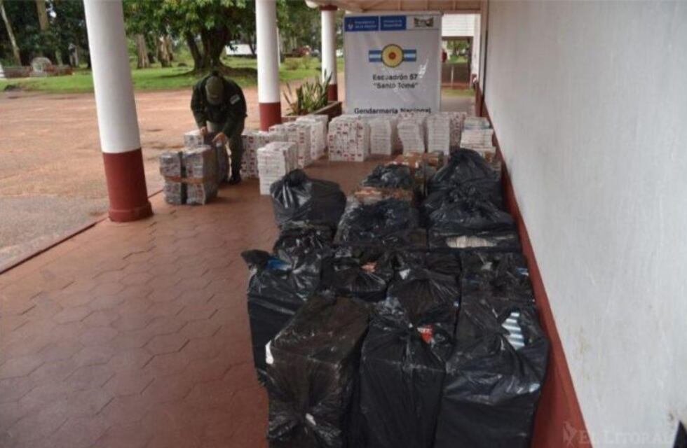 Detuvieron contrabando millonario de cigarrillos