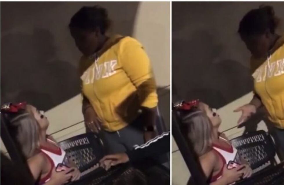 Quiso golpear a una porrista y recibió la paliza de su vida