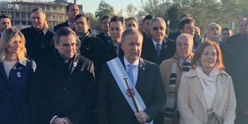 Schiaretti durante el acto de Independencia\u002E