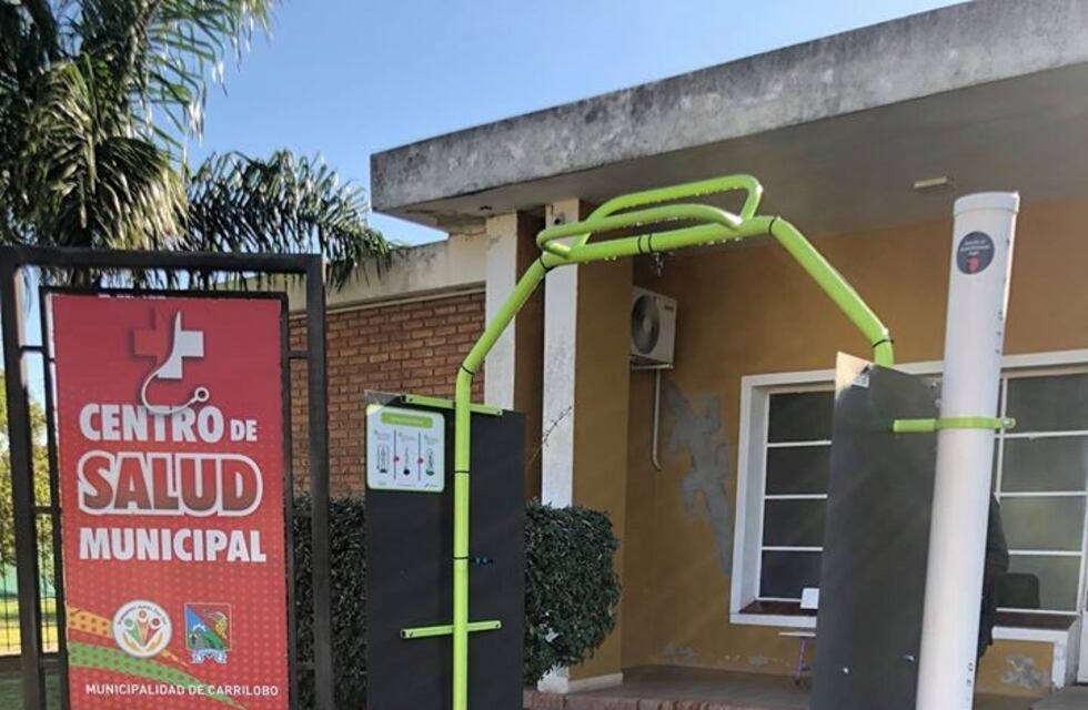 Coronavirus: colocan arcos de desinfección en pueblos del Departamento Río Segundo