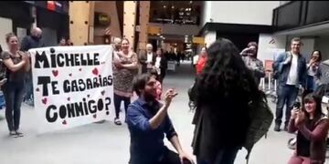 Propuesta de matrimonio en el aeropuerto de Ushuaia\u002E