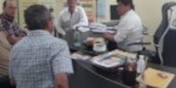 El ministro de Salud de Misiones con funcionarios de SAMSA\u002E (Prensa Salud)