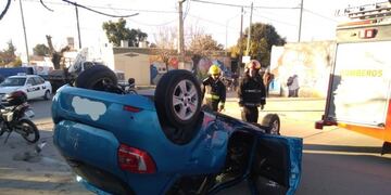 Vuelco en Alta Gracia