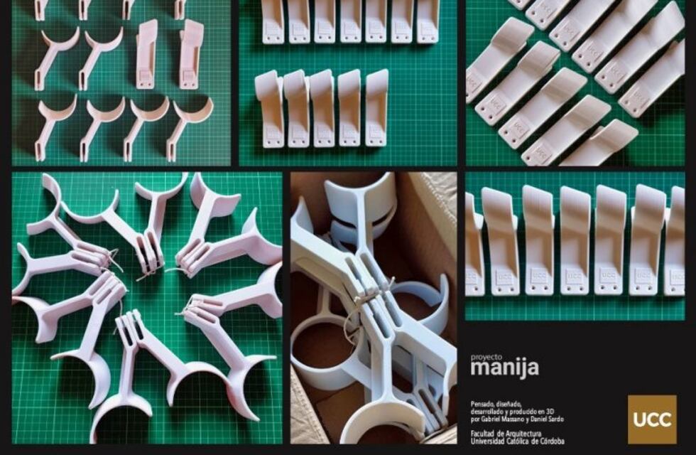 La UCC diseñó un prototipo para abrir puertas sin tener que usar las manos