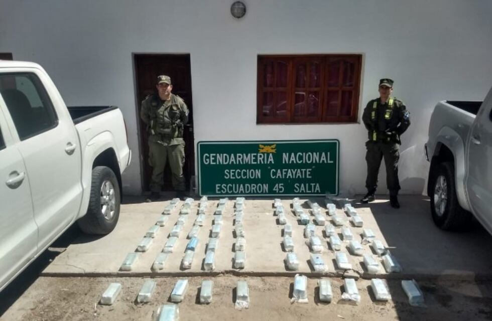 Encontraron 79 kilos de cocaína escondidos en dos camionetas en Cafayate