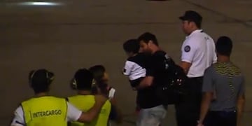 Los astros del Barcelona pasaron algunas horas en Rosario\u002E (ESPN)