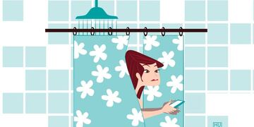 Al baño con whatsapp