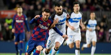 El rosarino aportó un golazo en el triunfo sobre Alavés este sábado\u002E (AFP)