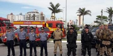 Policías misioneros operan en las principales playas brasileñas de Santa Catarina y Rio Grande Do Sul\u002E (Foto: El Territorio)