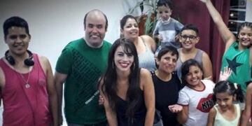 Participantes del primer desfile en Carlos Paz\u002E