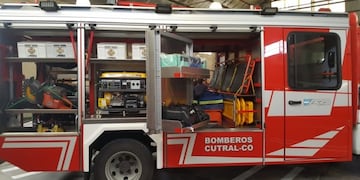 Bomberos voluntarios apagaron un incendio en la zona céntrica de Cutral Co