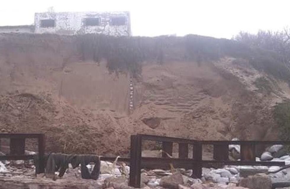 Las consecuencias de la sudestada en Pehuen Co