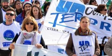 Docentes de la Unión de Trabajadores de la Educación de Río Negro