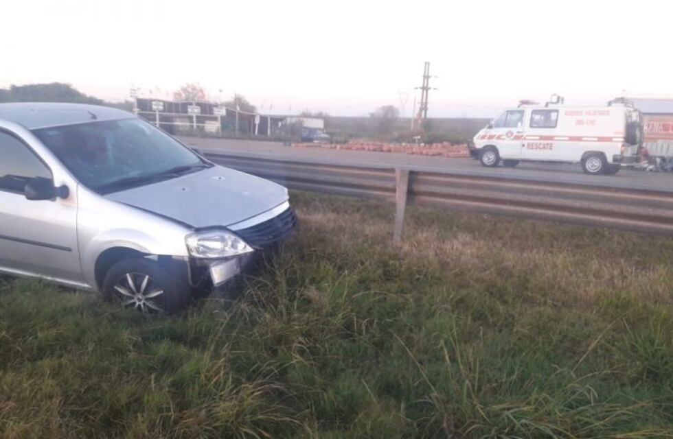 Despiste en la Ruta Nacional 12: una persona herida