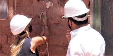 Trabajos de restauración en la iglesia San Francisco de Paula, en Uquía (Jujuy)