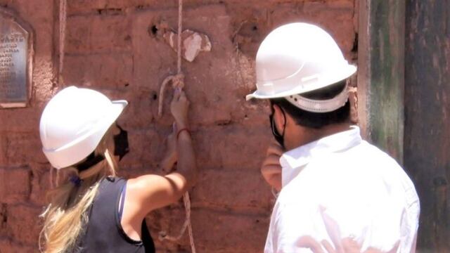 Trabajos de restauración en la iglesia San Francisco de Paula, en Uquía (Jujuy)