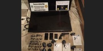 Elementos secuestrados por la Policía de Entre Ríos\u002E