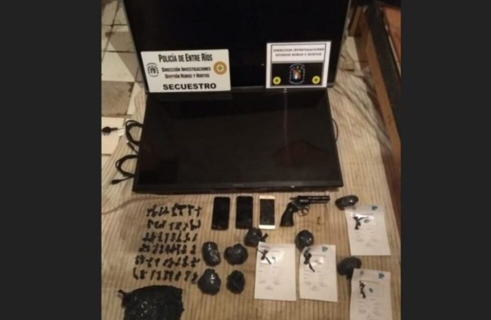 Buscaban electrodomésticos robados y encontraron cocaína