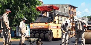 Obras en avenida Tambor de Tacuarí