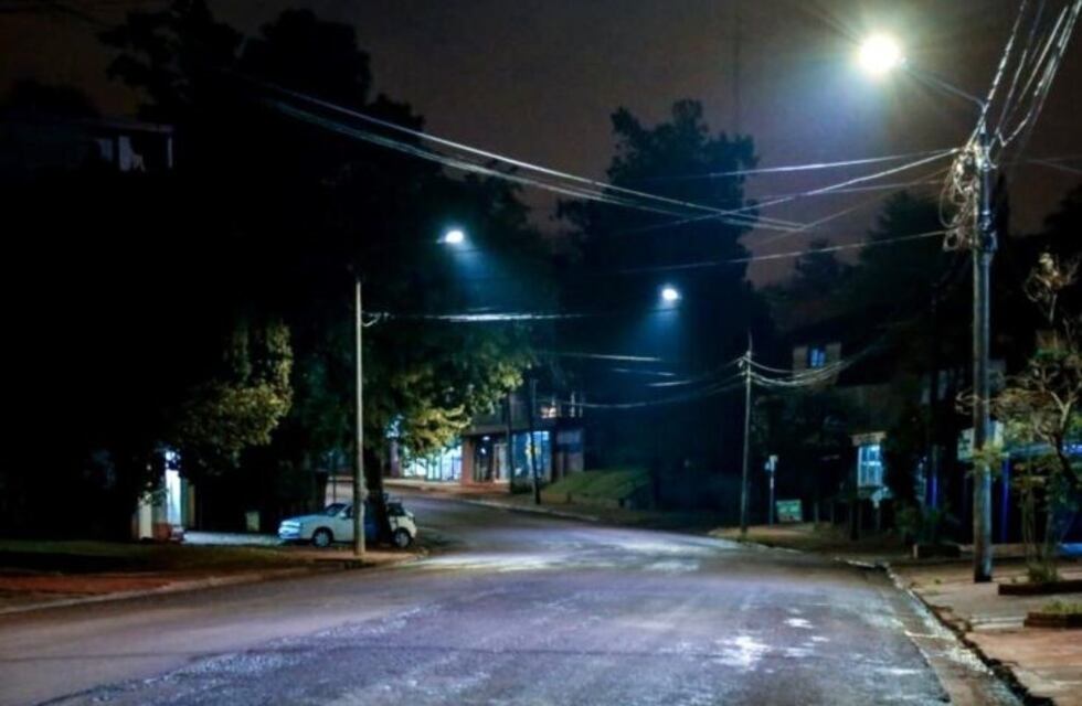 Colocaron 78 nuevas luminarias LED en Eldorado