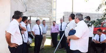 Los trabajadores de Transpuntano en asamblea\u002E Foto: El Diario de la República\u002E