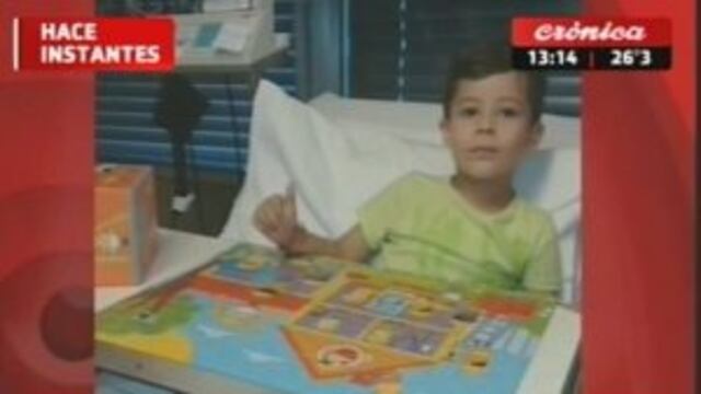 Tobias, nene picado por un alacru00e1n