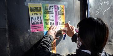 #RESCATATE: vecinos de un barrio popular crearon una original campaña para prevenir el coronavirus (Foto: GCBA)