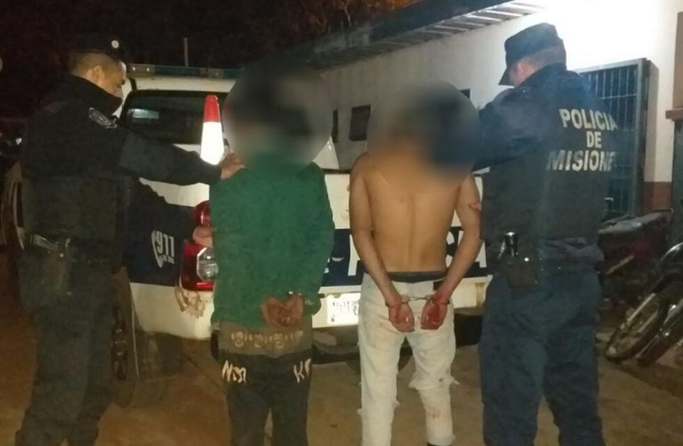 Un hombre y un menor detenidos por amenazar a un vecino de Oberá