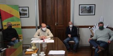 Sánchez se reunió con integrantes de la Sociedad Rural y con representantes de la CPR