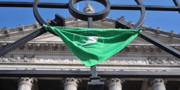 Pañuelazos en la previa del debate\u002E (Archivo)