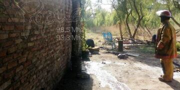 Así quedó la vivienda tras el incendio\u002E