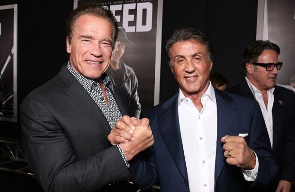¡Dos capos! "Rocky" le deseó feliz cumpleaños a "Terminator" con un emotivo discurso