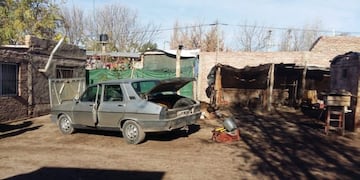 Renault 12 en el que huyó Sosa