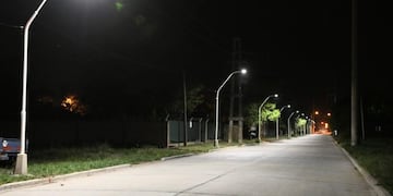 Iluminación en calle Vieytes