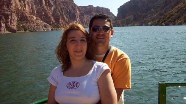 Alejandra Polizzi y su marido Gustavo Flores