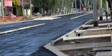 Asfalto carril Godoy Cruz